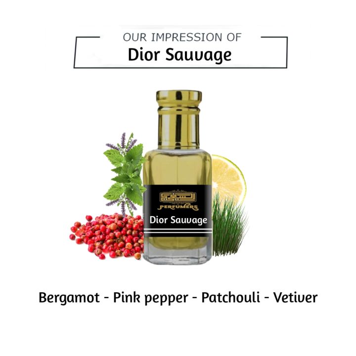 Dior Sauvage Attar By Saifi Perfumers – Concentrated Perfume Attar – Long-Lasting Perfume Oil with Fresh, Spicy & Woody Notes – Best Men's Fragrance