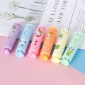 6Pcs/Lot Cute Cartoon Cat Highlighters School Office Stationery Students Drawing Supplies Kawaii Ice Cream Mini Paint Marker Pen. 