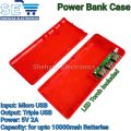 Power Bank Box Portable 5V Triple USB Mobile Phone Charging DIY Shell 3.7V battery Holder Charging Box with LED Light. 