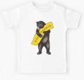 Bear Hug printed cotton boys tshirts for kids. 