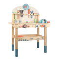 Tool Bench for Kids Toy Play Pretend Toys Tool Bench Workshop Workbench with Tools Set Wooden Construction Bench Toy. 