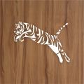 trible tiger jump reusable stencil for canvas and wall painting id 265a. 