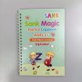 Magic Practice Copybook(4 BOOKS+10 INK REFILL) , Magic Book For Montessori children Tracing Handwriting | First Learning Books for Kids | Preschool. 