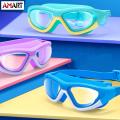 Kids Swim Goggles Anti Flog No Leaking Tempered Swimming Glasses with Earplugs. 