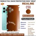 Realme_ C51 FULL BACK 360 premium Protection Skin Wrap with sides and camera protection skin for REALME C50 full cover Premium Quality skin wrap sheet for  realme c50. 