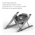 1 pcs Laptop Stand Holder With Cooling Fan Portable Foldable Aluminum Alloy Notebook Holder. 
