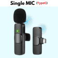 FunBug K8, K9 Wireless Microphone Collar Mic for Mobile Phone Camera Youtube Audio Video Recording Shooting Vlogging, Live Streaming ~ Dual & Single Noise Cancellation Reduction Portable Lavalier Cordless Mic for Android Type C, iOs iPhone Lighting. 