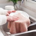 Leaflive-Home Kitchen Towel Super Absorbent Clean Cloth Sink Wipe Coral fleece. 