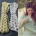Zigzag Dori Lace for cloth- 4 Yard Pack / new fashion. 