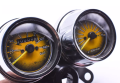 Double Round Fancy Meter Speedometer RPM for Honda CG 125 Motorcycle. 