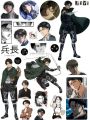 LEVI ACKERMAN, ATTACK ON TITAN A5 UNCUT STICKER SHEETS, Anime Stickers, AOT stickers, mobile stickers, sticker. 