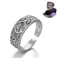 Anime Jujutsu Kaisen Ryomen Sukuna Ring Metal Opening Adjustable Eyes Gothic Punk Rings Cosplay Accessories. 