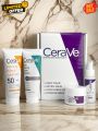CeraVe Developed With Dermatologists Skin Care Kit Night Cream Retinol Serum Acne Foaming Cream Cleanser Hydratib Mineral Sun Screen 4pcs box . 