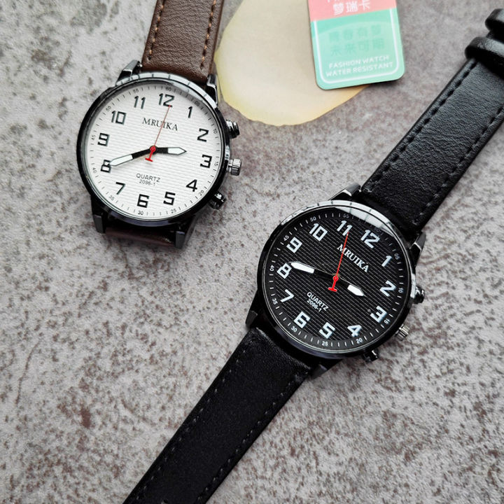 New MRUIKA Leisure watch Boys Number Pointer Quartz Watch