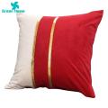 Easy to Tuck Pillows or Stuffing Into the Pillowcase Pillow Case Plush Two-color Splicing Throw Cover Soft Decorative Hidden Zipper Home Plush Pillowcase with Hidden Zipper Closure. 