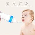 Dynamic Life Baby Silicone Squeeze Feeding Bottle with Spoon Food Rice Cereal Feeder 90ML| Silicone Baby Spoon Feeder| Spoon Feeder for baby| Newborn Infant Squeeze Spoon Toddler Food Supplement Rice Cereal Bottle Milk Feeder. 