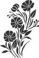Big Orchids Flower  Reusable Stencil Airbrush Painting Wall Art DIY Home Decor Scrap booking Album Crafts. 