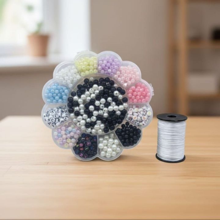 Beads%20Kit%201000%20Pcs%20for%20Bracelet%20&%20Jewelry%20Making%20%E2%80%93%20DIY%20Beads%20Set%20for%20Girls%20with%20Charm%20Beads%20&%20Box%20Organizer%20Beads%20Box%20/%20Beads%20set%20for%20Making%20Jewelry%20-%20Glass%20Beads%20-%20Alphabet%20Beads%20-%20Multicolor%20Beads%20-%20Jewelry%20Elastic%20-%20Image%203