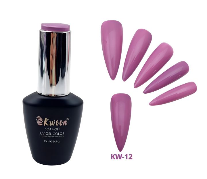 KWEEN Lilac UV Gel Nail Color Soak off Gel Nail Polish For Manicure