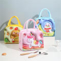 Thickened Lunch bag Portable Large capacity 3D Cartoon  print Insulated lunch box Handheld Thermal insulated Cartoon pattern lunch bag for School Picnic Outdoor Kids Food storage. 