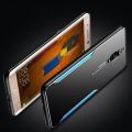 For huawei mate 9 Electroplated Metal Back Panel Soft TPU Bumper Double Shockproof Protective Cover Compatible case. 