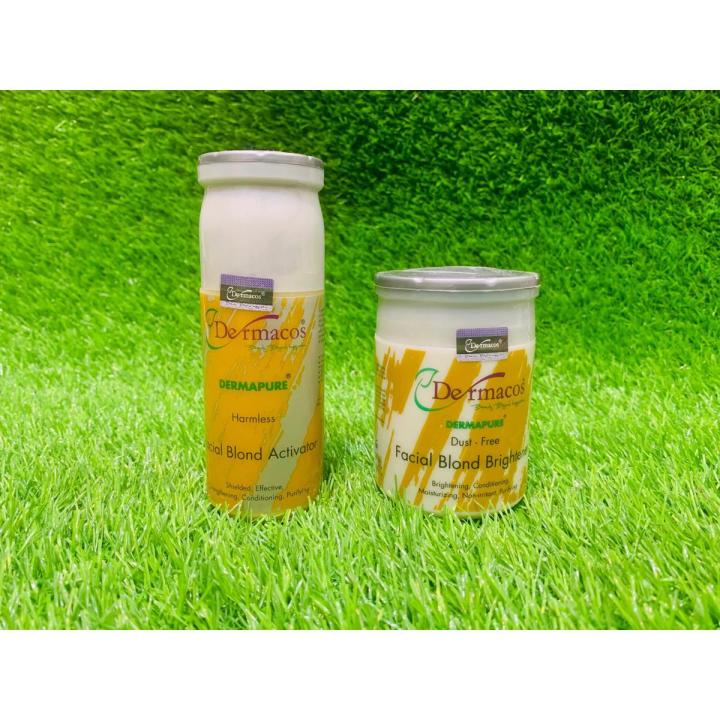 Bleach Kit Duts-free Facial Blond Brightener 200Gram & Harmless Facial Blond Activator 200ML