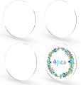 Circle Clear Acrylic Sheet, 4 x 4 Inches Round Acrylic Disc 2mm Thick Transparent Acrylic Panel for DIY Projects and Crafts  and Glass Painting. 