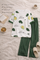 Soft Cotton Jersey Pajama Set for Women (S–XL) & Kids (7–14 Years) – Pink Floral T-Shirt & Trouser | Feel-Good Homewear with Pocket Print. 