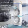 Rechargeable Desktop Table Cooling Fan Portable Multiple speed Remote control Double Ended Spray Desk Fan with Cooler. 