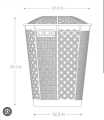 Laundry Basket - Clothes Basket - Washable Clothes Basket (Extra Large). 