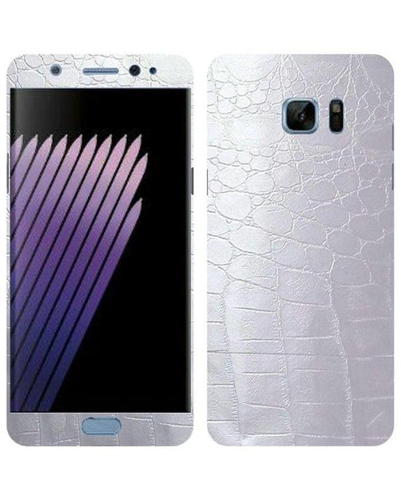 Samsung%20Galaxy%20Note%207%20Silver%20Crocodile%20Leather%20Texture%20Mobile%20Skin%20-%20Image%203