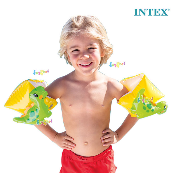 Intex Dinosaur Arm Bands - Swimming Pool Floaties for Kids - Model 56664