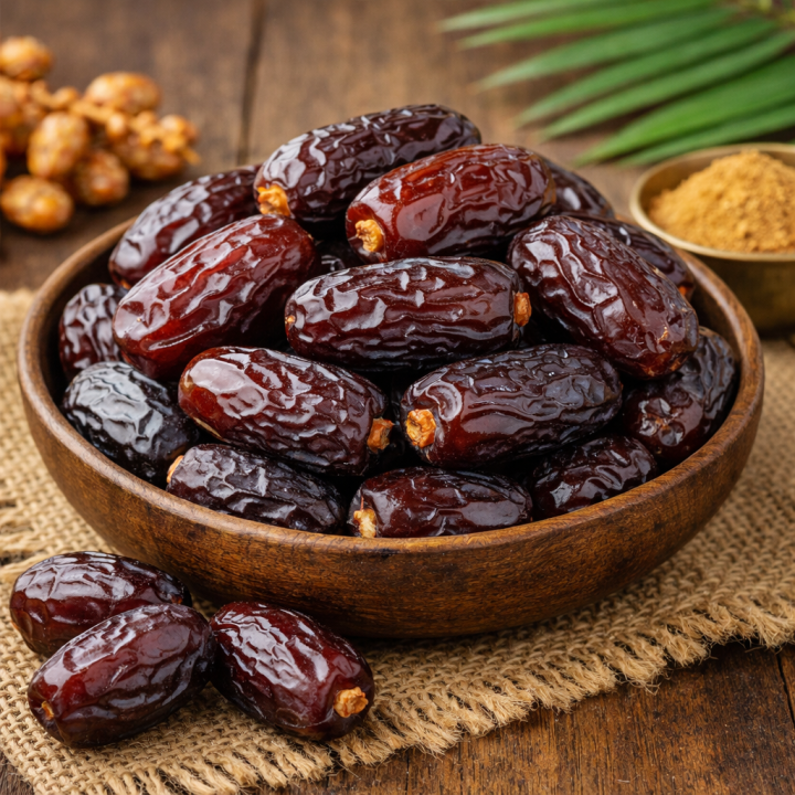Munir & Sons khajor Rabai Premium Black Dates – 1000g | Natural & Fresh ...