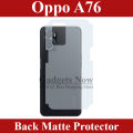 Oppo A76 Back Protector Carbon Fiber Matte Soft Skin Sheet For Oppo A76. 