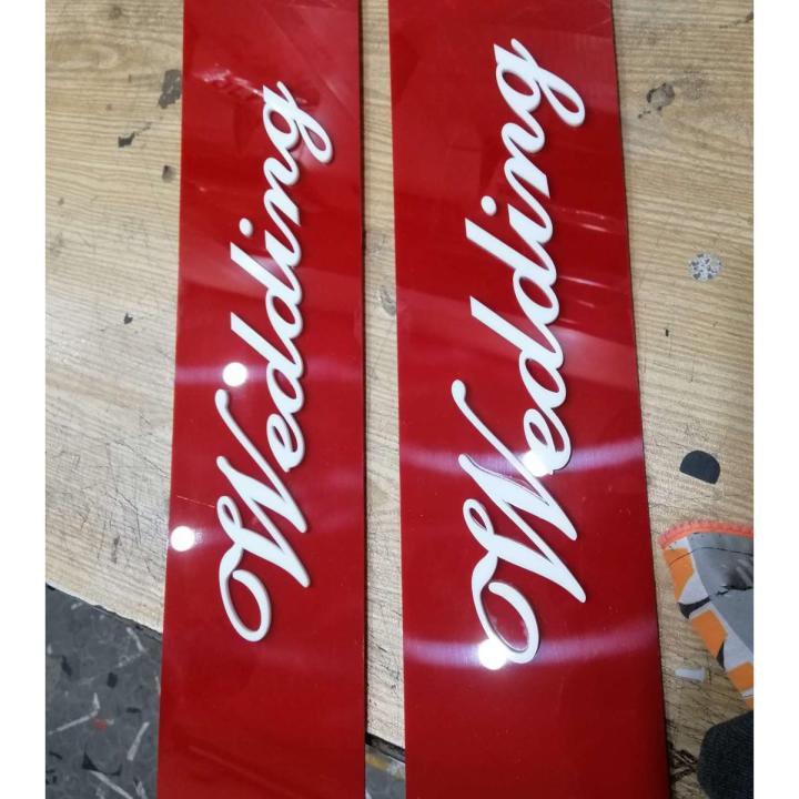 Wedding plates for cars