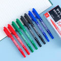 1/4Pcs Permanent Marker Double Head Indelible Marking Pen Waterproof Ink Fine Spot Ink Color Paint Marker Pens. 