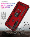 PlusCase for Motorola Moto G8 Plus / G8 Play / One Macro Case Shockproof Stand Finger Ring Hard Back Phone Cover. 