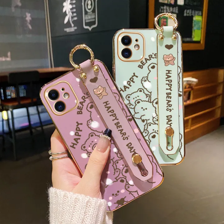 JIUMOO%20For%20OPPO%20A93%202020%20Case%20With%20Wristband%20Cartoon%20Cute%20Line%20Bear%20New%20Design%20Shockproof%20Phone%20Case%20Pattern%20Plating%20Silicone%20Casing%20Full%20Cover%20Camera%20Thin%20SoftCase%20Protection%20Cases%20-%20Image%207