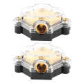 Power Distribution Block 2pcs 1 in 3 Ways Audio Amplifier Cable Splitter Circuit Protector for Auto Car Boat. 
