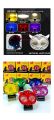 Pack of 1 Owl Fog Light for Bikes metal body  - 8 Working Modes LED Motorcycle Fog Headlights with Multicolor DRL, Universal Fitment, and Auxiliary Spotlights. 