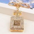 Lovely Perfume Fragrance Bottle Charm Pendent Rhinestone Purse Bag Keychain Gifts. 