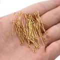 100Pcs Silver/Gold Color Eye Head Pins Findings For DIY Jewelry Making Jewelry Accessories. 