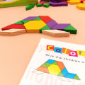 1 【Happier】 Puzzle Blocks Unlimited Wooden Toys 60Pcs For Kids 3Years Old Above. 
