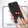 Jizetin for iPhone 5 / 5S / SE Back Cover Cute Spiderman For Boys Liquid Silicone Phone Case Soft Full Camera Protect Phone Cases. 
