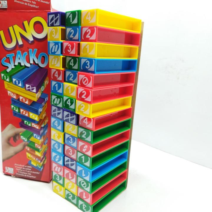 Hasbro Jenga game - How do you stack up blocks - Jenga Uno Game | Daraz.pk