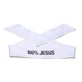 100% Jesus Sport Tie Headband Soccer Football Athletics Fitness Sweatband Bandana. 