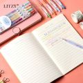 LITZY 5pcs/set Mixed Color Ink Gradient Gel Pen Rainbow Graffiti Journal Pens Kawaii Art Stationery Supplies School Neutral Pens. 