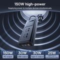 Baseus 150W Car Inverter, DC 12V to AC 220V Power Inverter, Car Charger For Laptop/ Phone/ Fan. 