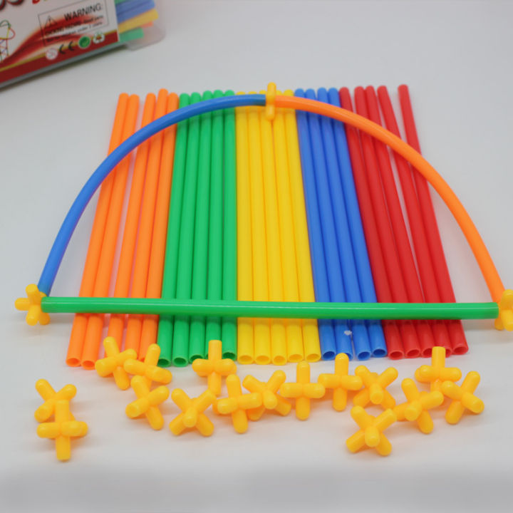 RAINBOW%20Building%20Straws%20and%20Connectors%20-%20STEM%20Blocks%20Construction%20Toys%20for%20Boys%20&%20Girls%20-%20110%20Pcs%20Straw%20Building%20Set%20-%20Engineering%20Connector%20Blocks%20for%20Kids%20-%20Image%203