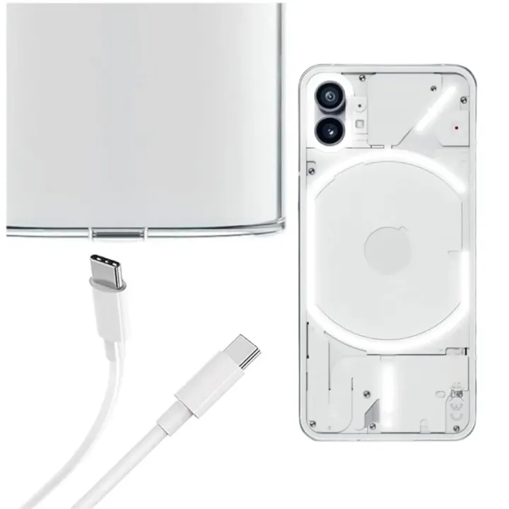 Fast Charging Cable Nothing Cable Type C to C 100cm for Phone 2/2A/1 ...